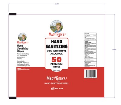 Drug Label (Mary Ruth Hand Sanitizing Wipes 50ct Rev.3 (fda) 01)
